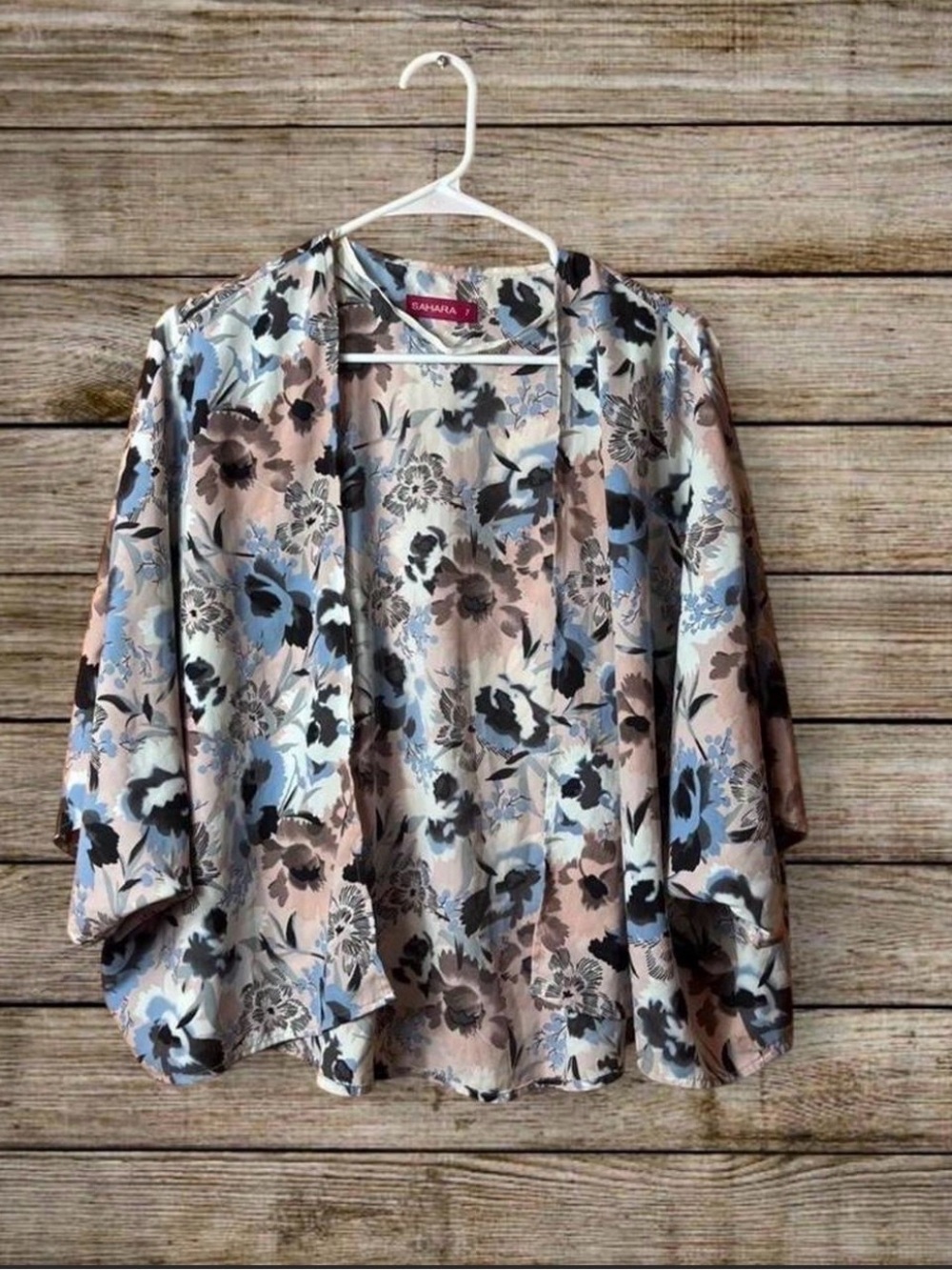 Sahara Whimsigoth Fairy Floral Boho Kimono Cardigan Festival Summer Size 7